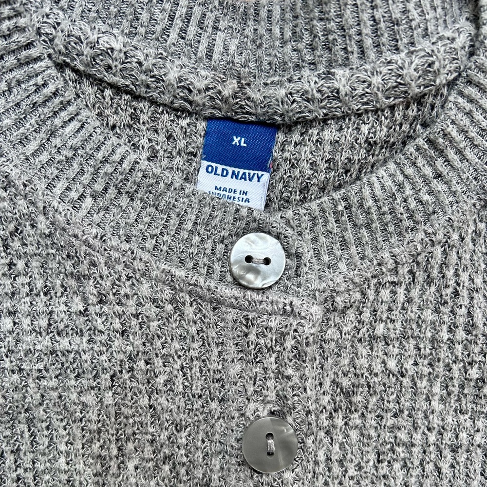 Old Navy Waffle-Knit Henley Top Long Sleeve Women’s Sweater. Size:XL - Picture 3 of 6